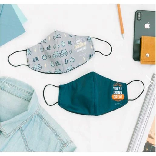 Mr. Wonderful - Pack De 2 Mascarillas De Tela Adulto Aventuras - Imagen 2