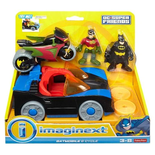 Fisher Price - Imaginext - Batmóvil Y Moto DC Super Friends - Imagen 5
